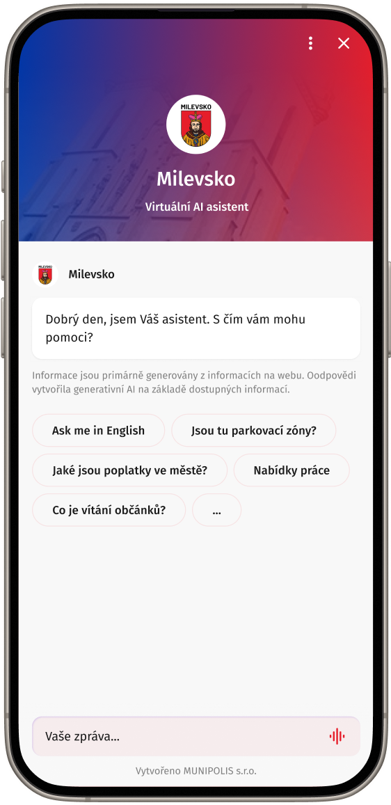 AI Asistent pro města a obce